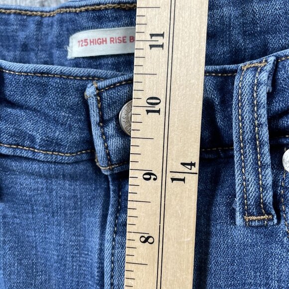 Levis 725 Jeans Womens 30 High RIse Bootcut Medium Wash Denim - Picture 6 of 9